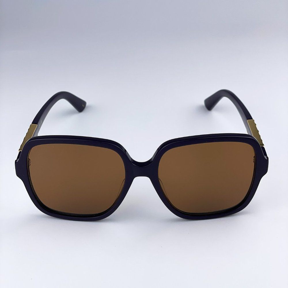 Gucci GG1189S 005 Sunglasses Violet Brown Square Oversized Women - Picture 3 of 12